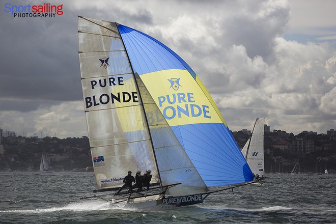 Pure Blonde  - 18ft Skiff JJ Giltinan Championships 2013  © Beth Morley - Sport Sailing Photography http://www.sportsailingphotography.com